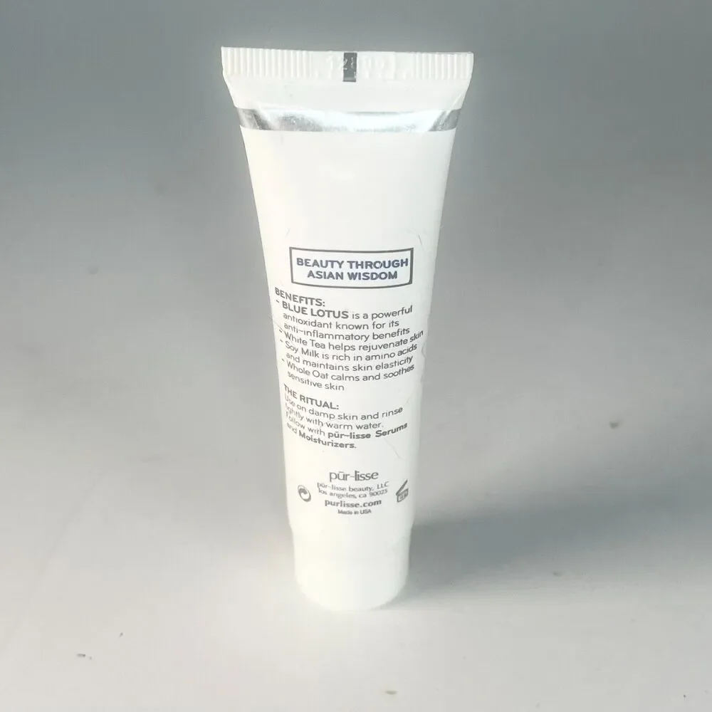 Purlisse Blue Lotus 4-in-1 Cleansing Wash Milk Gentle Travel 1 fl oz 30ml New